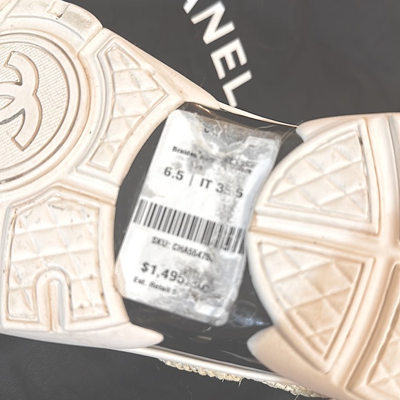 COPY - CHANEL Braided Raffia Sneakers - Picture 7 of 7